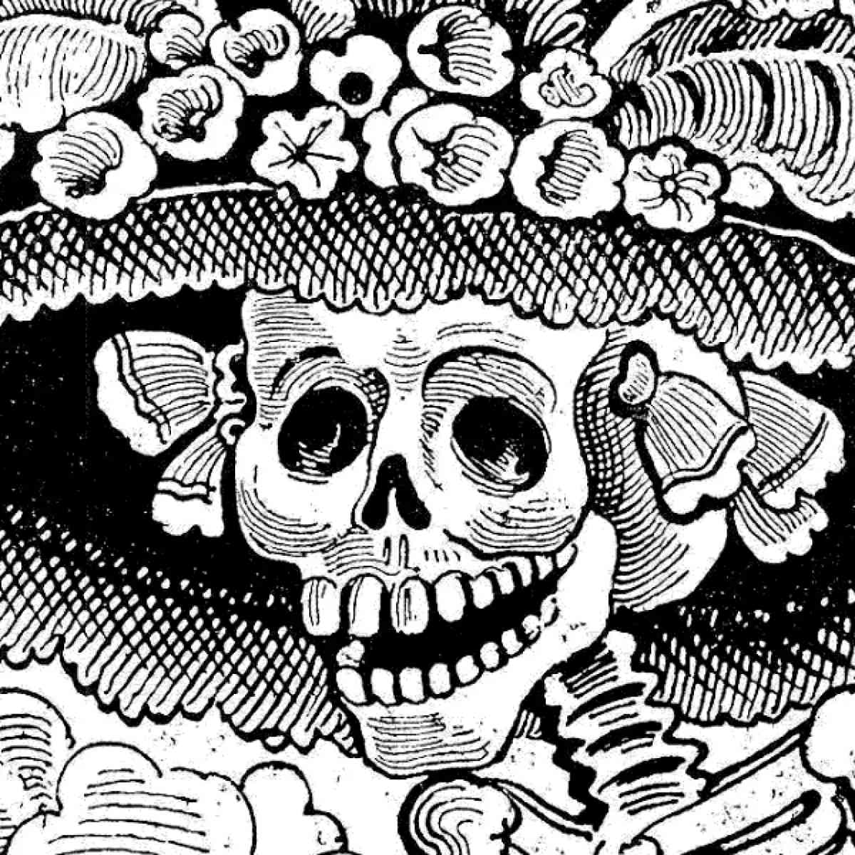 Ilustración para el artículo Cien años de La Catrina